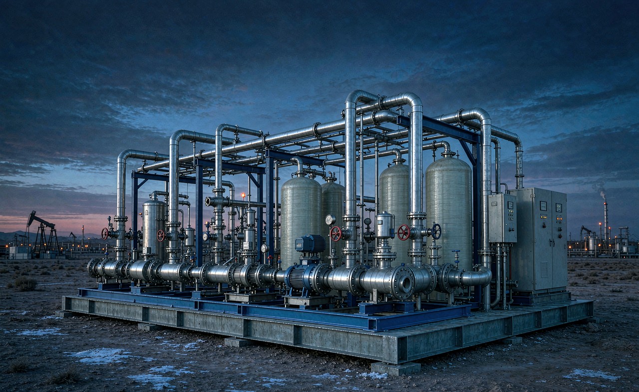 Integrated oilfield package